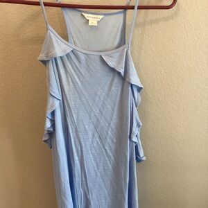 Aeropostale Light Blue Ruffled Camisole